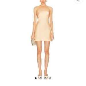 L'Academie Strapless Tan Dress